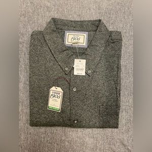 Jos A Bank Long Sleeve Knit 1905 Collection Tailored Fit Button-Down Collar NWT